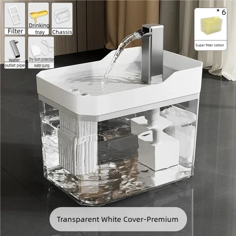 PawPure Rechargeable Cat Water Fountain | USB-Powered Design