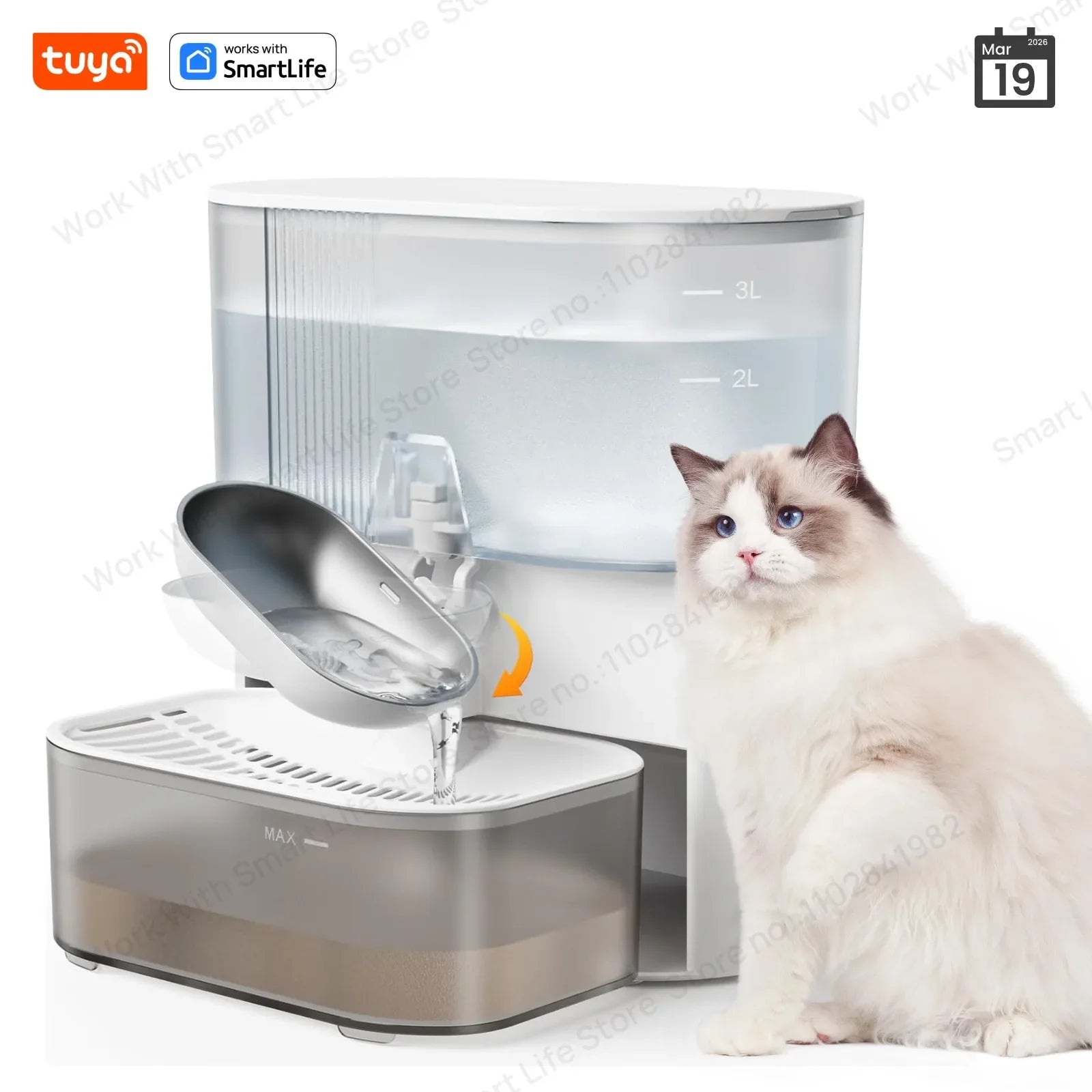 HydraFlow Smart Pet Water Dispenser – Timed Hydration Solution for Cats & Small Dogs
