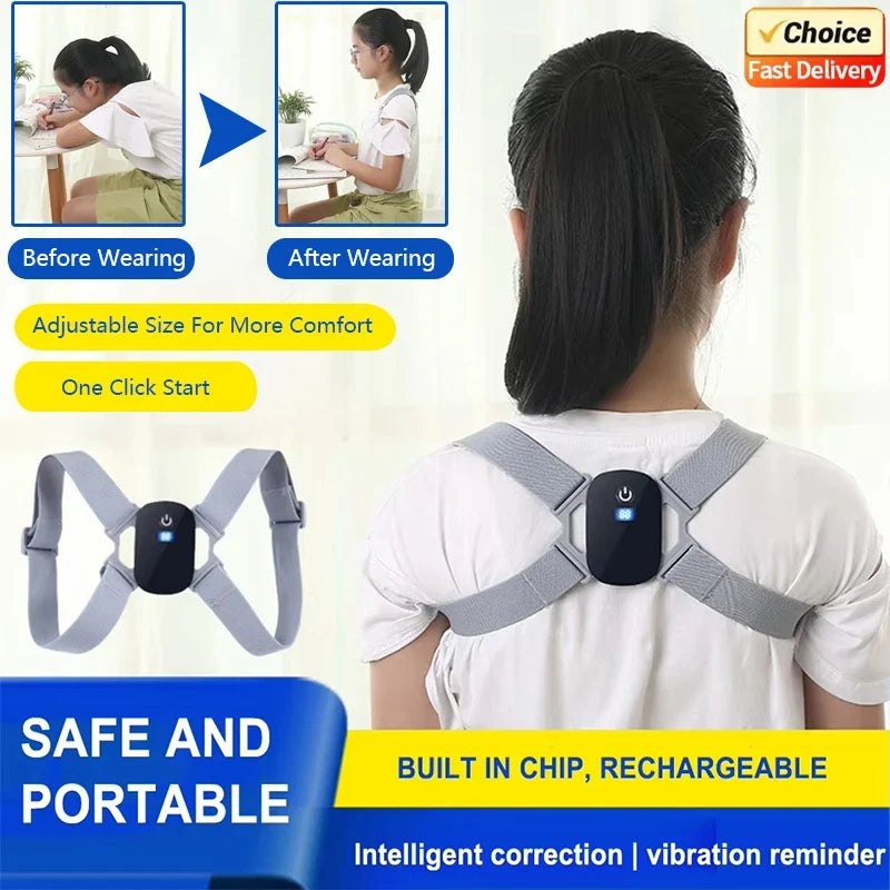 Posture Guardian Pro: Rechargeable Smart Reminder for Better Alignment