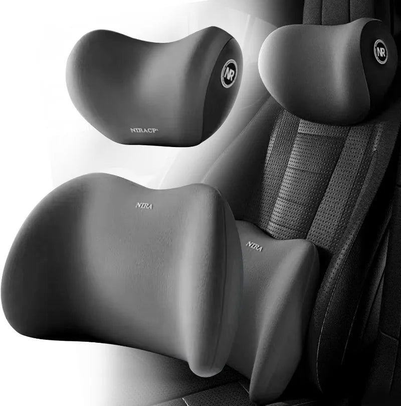 DriveEasy Neck and Lower Back Support Cushion – Ultimate Comfort for Your Car