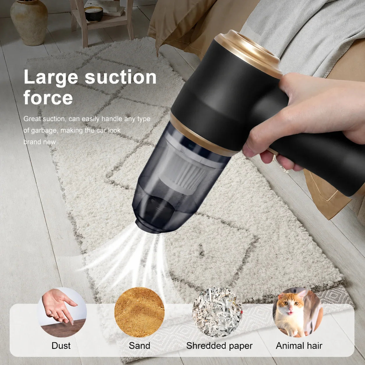 PowerClean 120W Portable Handheld Vacuum & Air Blower