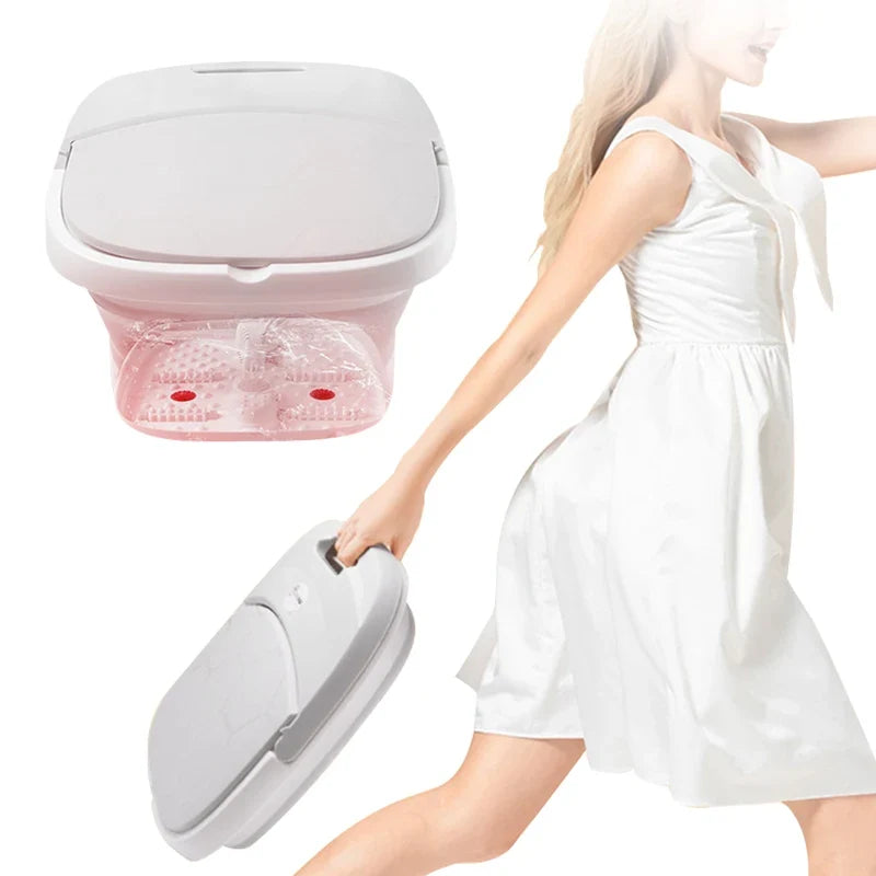 Relaxation Haven: Portable Heated Foot Spa with Bubbles