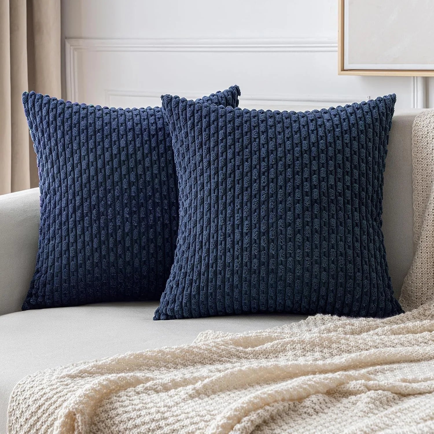 Bohemian Style Corduroy Pillow Covers