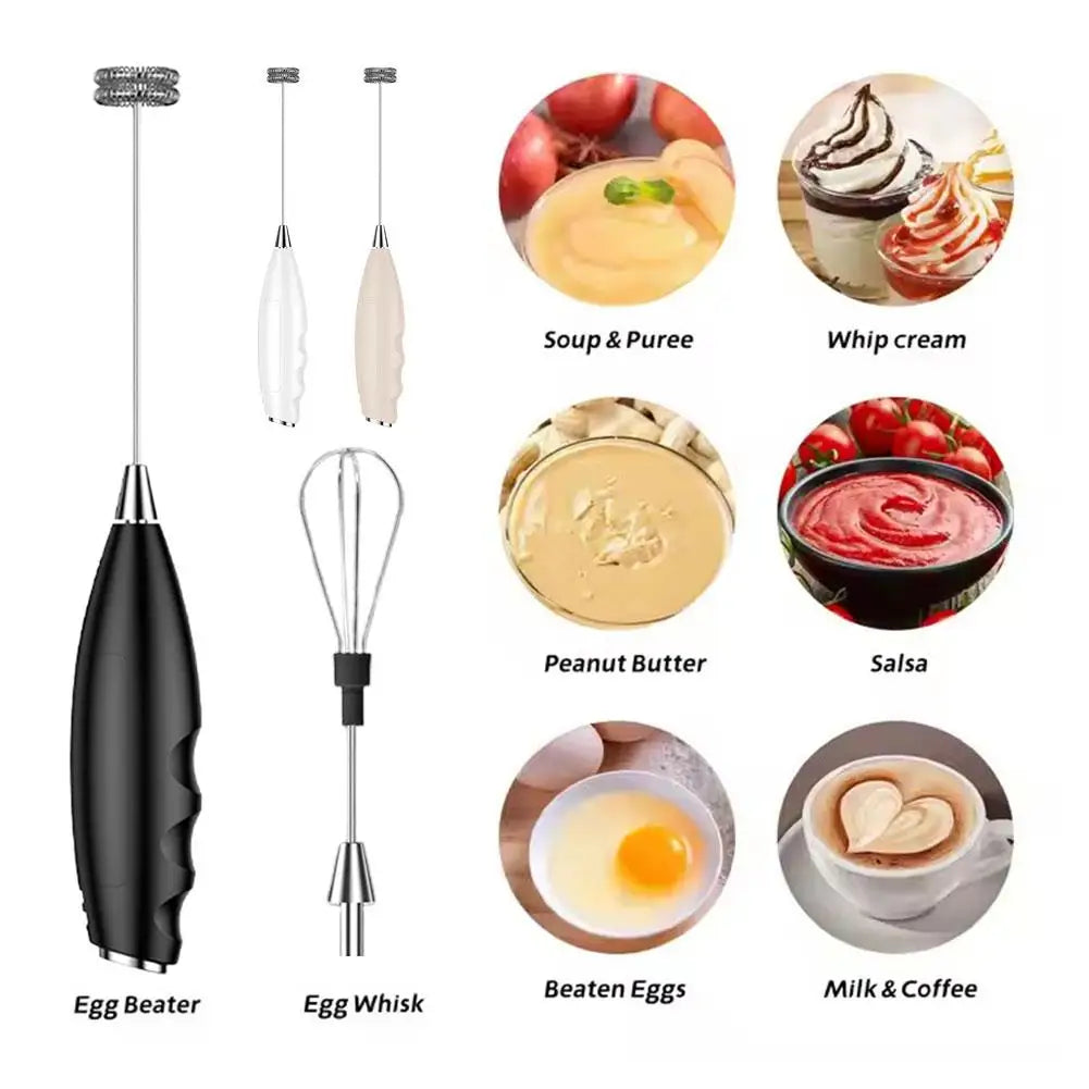 BrewMaster Cordless Milk Frother | Rechargeable Foam Maker for Lattes, Cappuccinos, and More
