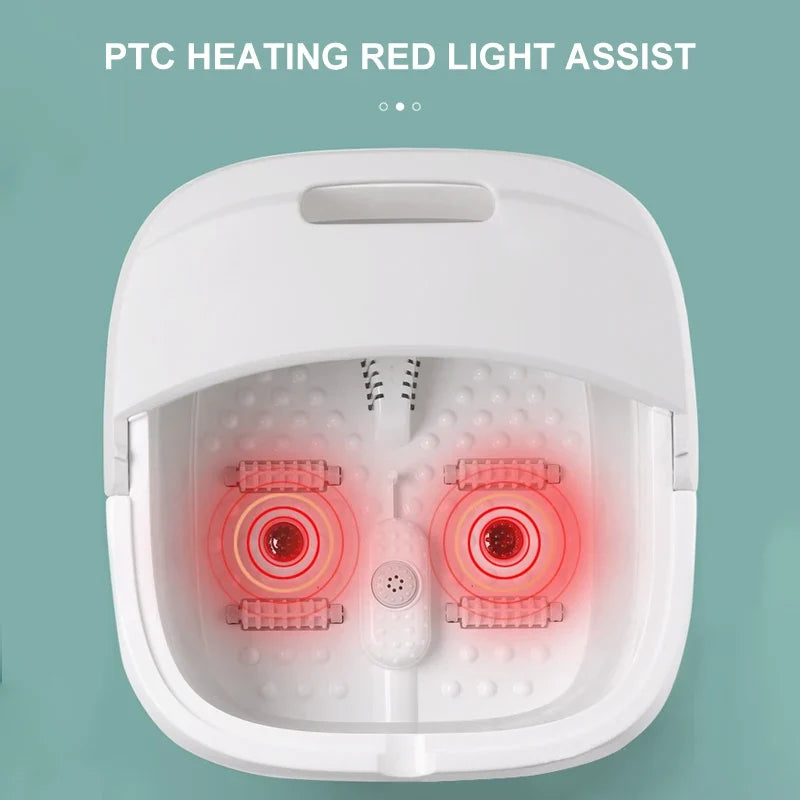 Relaxation Haven: Portable Heated Foot Spa with Bubbles