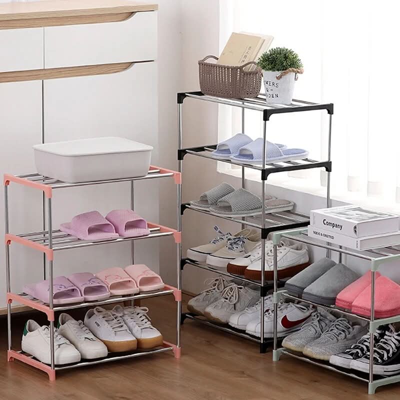 Versatile Vertical Shoe Organizer with Tiered Storage