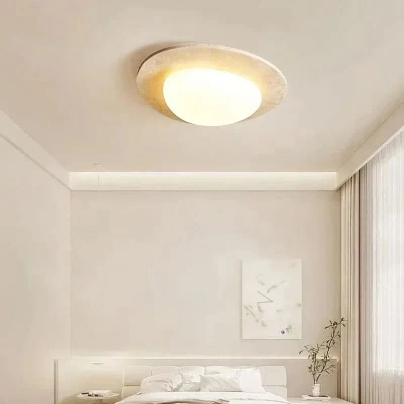 SereneStone – Elegant LED Ceiling Fixture Inspired by Nature