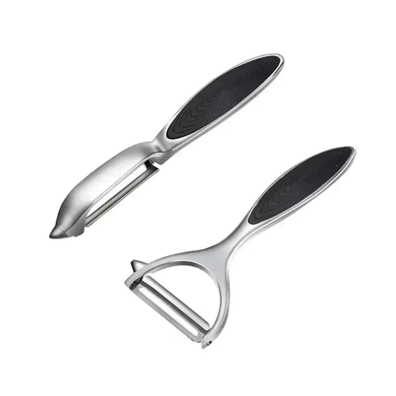 Dual-Function Stainless Steel Peeler & Grater for Effortless Prep
