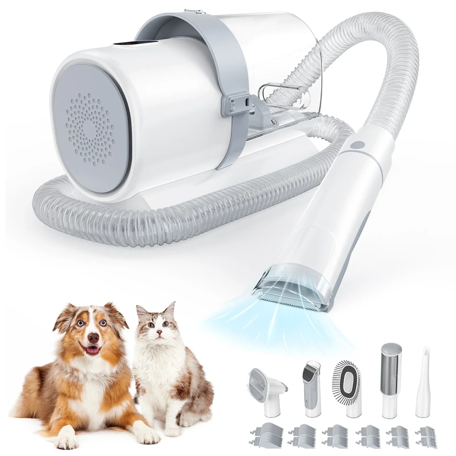 Pawsitive Grooming Pro Vacuum System | 2.5L Capacity with 5 Tools & Quiet Clippers