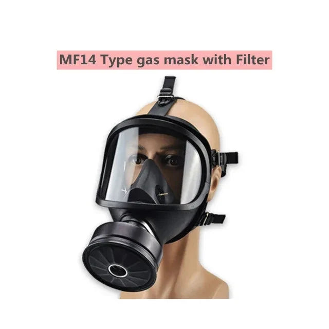 AegisShield Full Face Respirator – Reusable Safety Mask with Adjustable Straps and Replaceable Filters