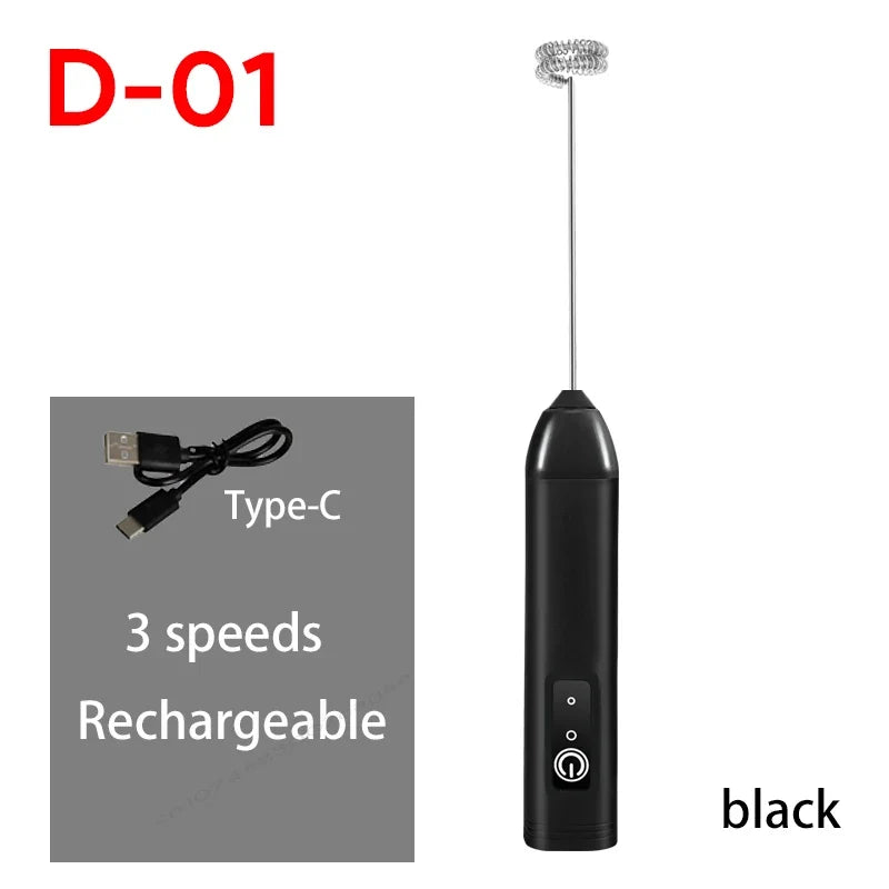 BrewMaster Electric Milk Whisker | USB Rechargeable Frother for Beverages