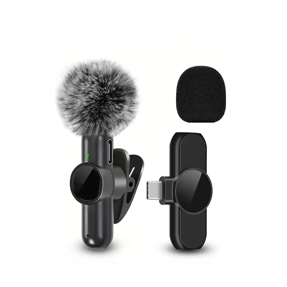Clip-On Wireless Microphone – Portable Lapel Mic for Mobile Audio