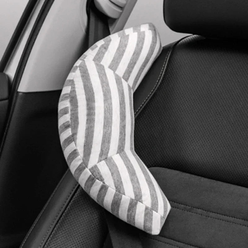 CozyNest Kids Travel Neck Pillow with Adjustable Strap – Soft Support for Car Rides