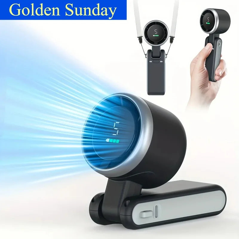 BreezeBuddy Rechargeable Personal Fan – 5-Speed Compact Fan with Remote Control
