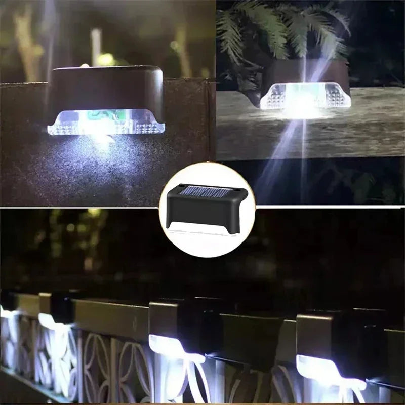 Illuminating Solar Step Lights Set – 8 Pack for Outdoor Safety
