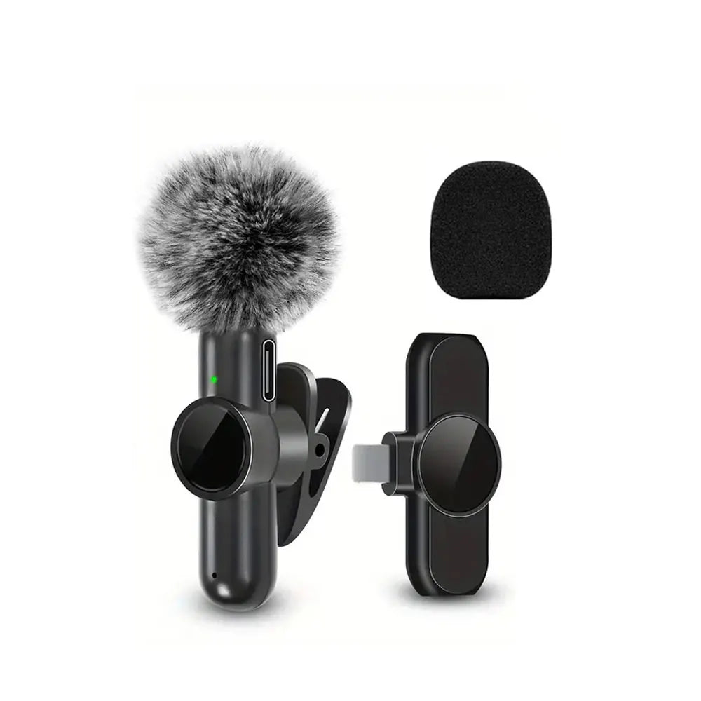 Clip-On Wireless Microphone – Portable Lapel Mic for Mobile Audio