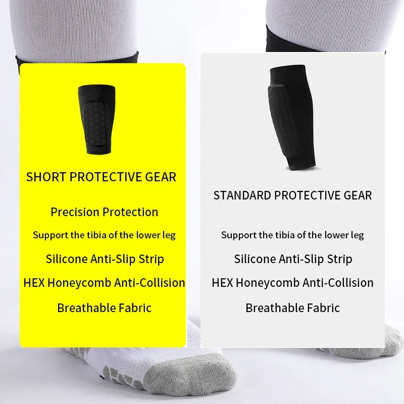 Compact 18cm Soccer Shin Guards – Lightweight Protection for Teens