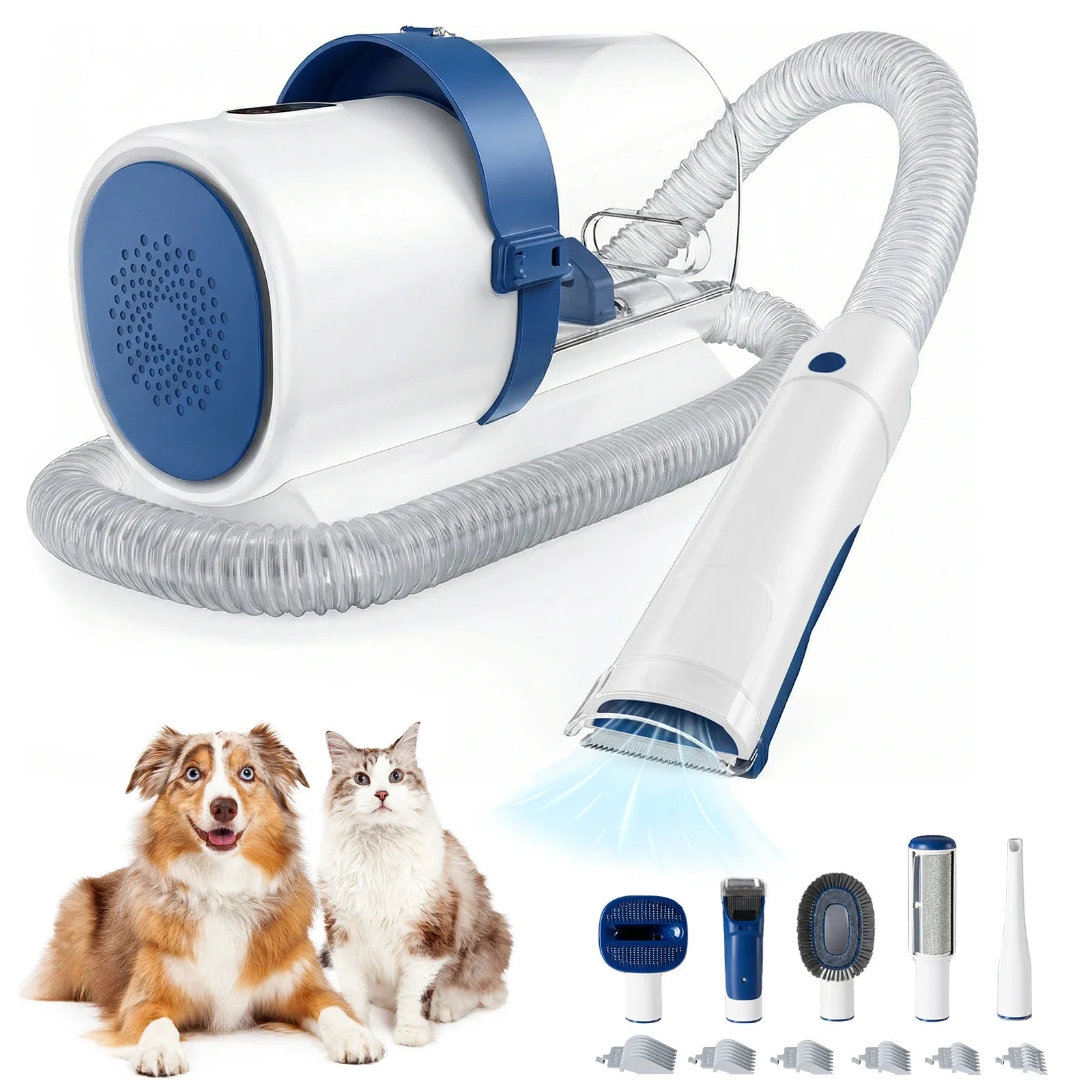 Pawsitive Grooming Pro Vacuum System | 2.5L Capacity with 5 Tools & Quiet Clippers