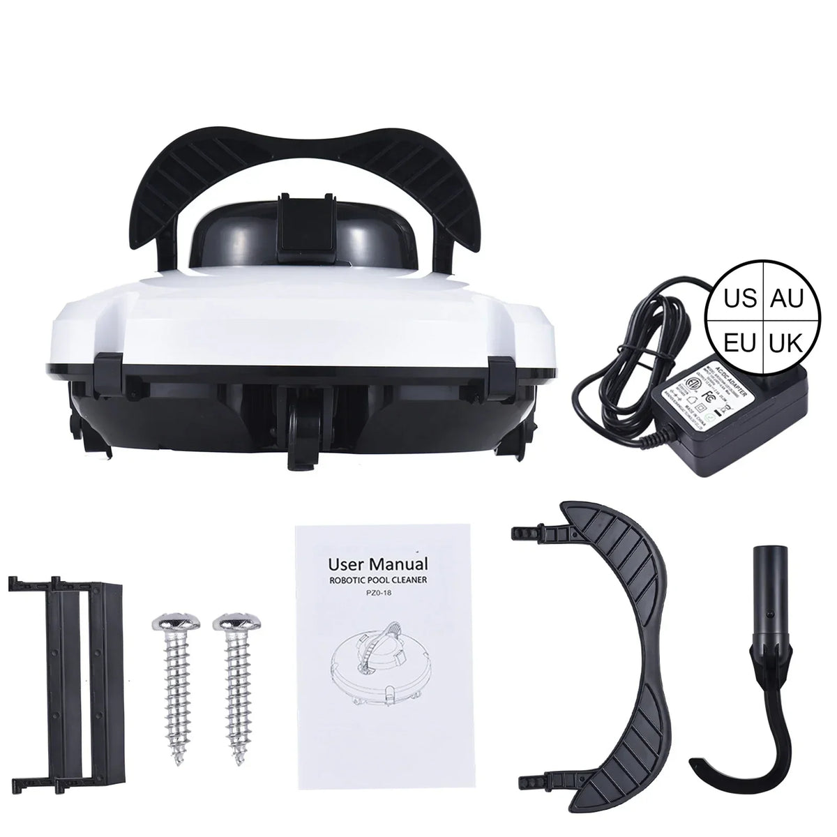 Battery-Powered Robotic Pool Cleaner with Dual Motors – 120 Min Runtime, IPX8 Waterproof