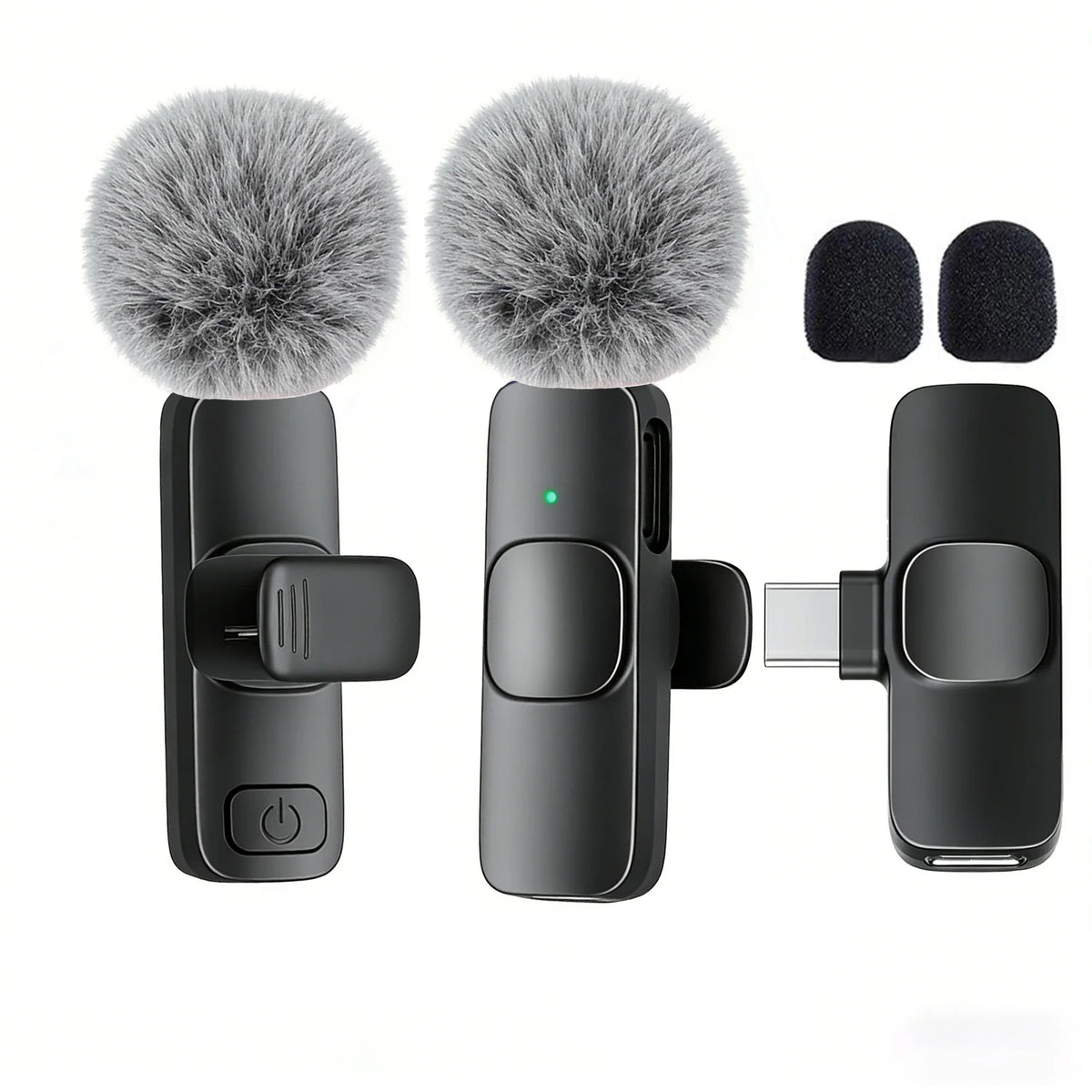 Clip-On Wireless Microphone – USB-C Lavalier Mic for Seamless Audio
