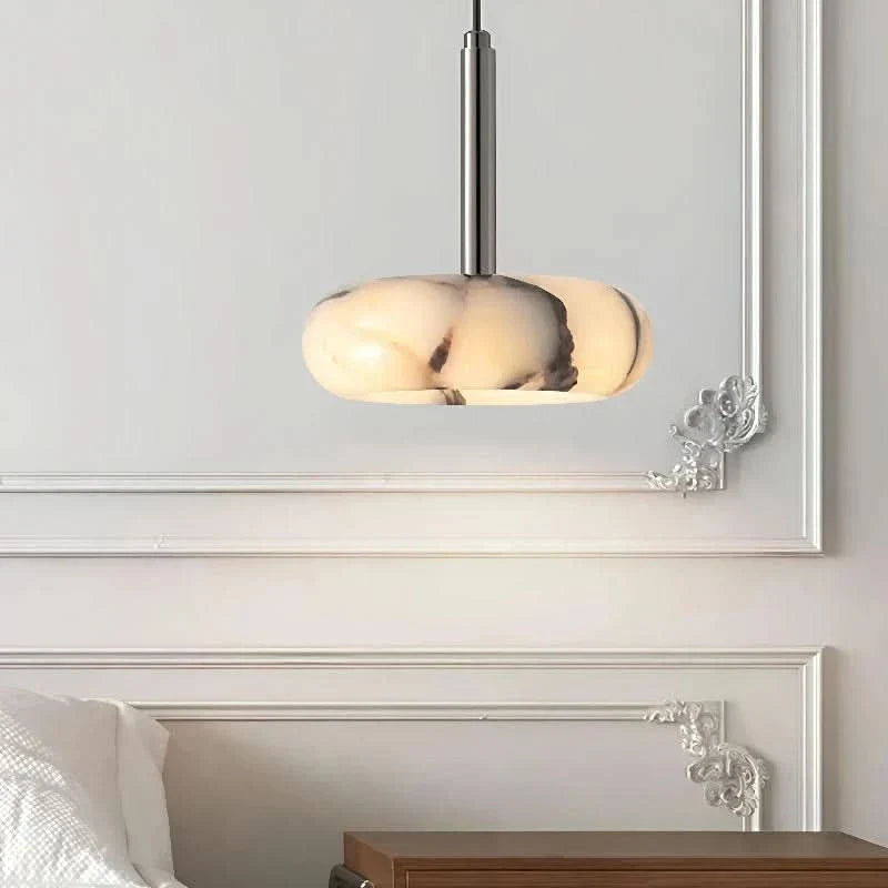 Artistic Marble-Effect LED Pendant Light for Elegant Spaces