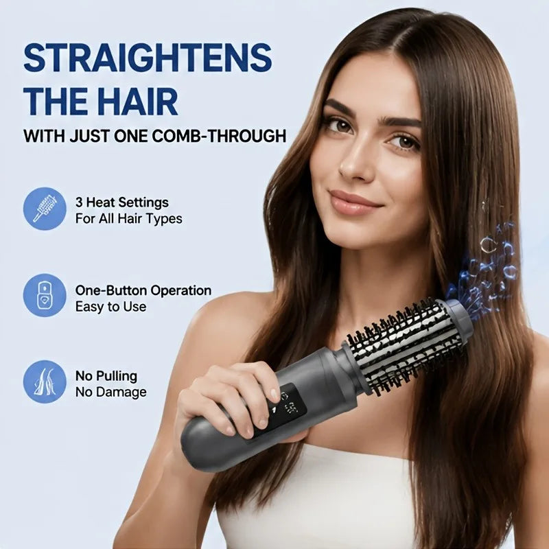 FlexiStyle Cordless Hair Straightening Comb – 2600mAh Rechargeable Portable Hair Styler