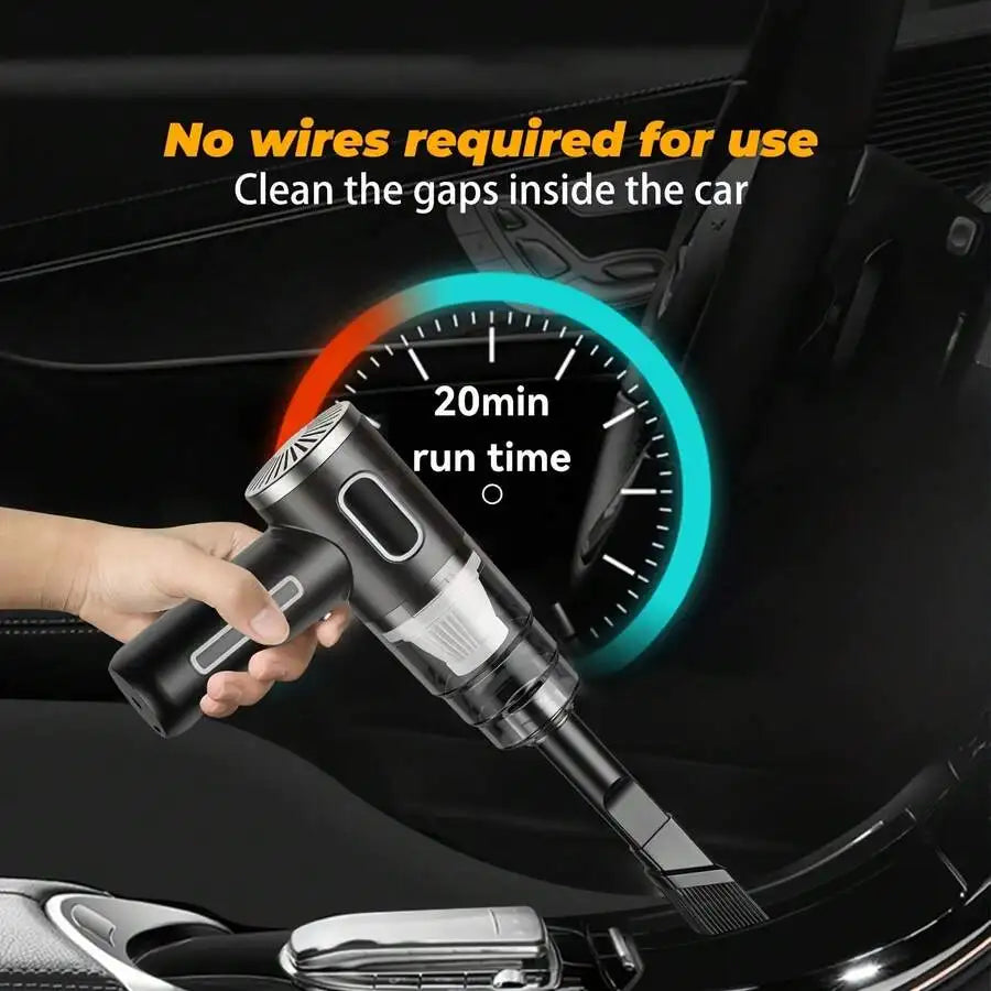 PowerClean Cordless Car Vacuum – Efficient Handheld Cleaning Tool