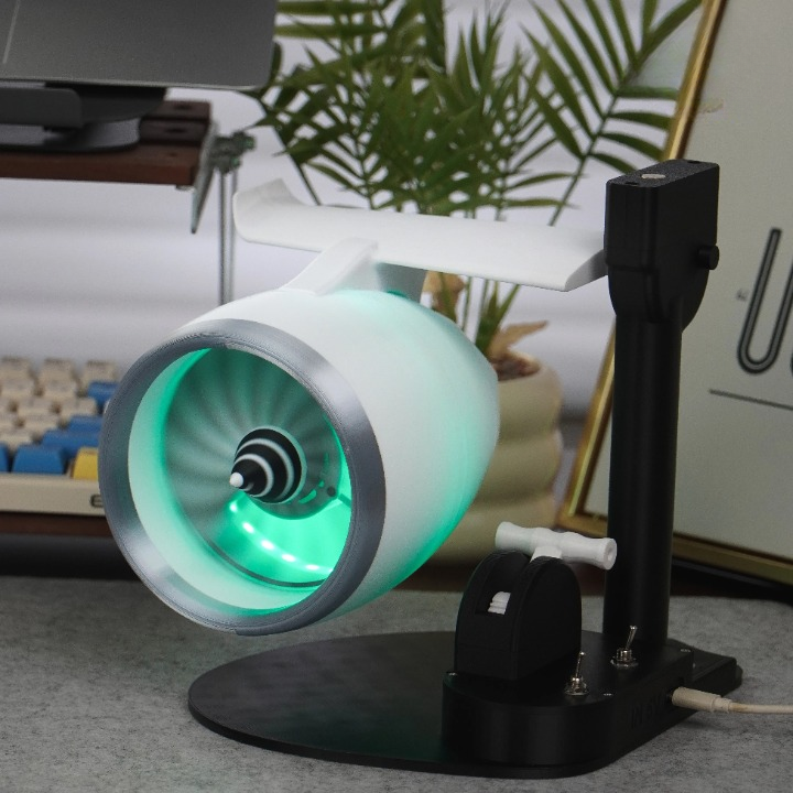 RGB Lighting Mist Humidifier in Turbojet Fan Design