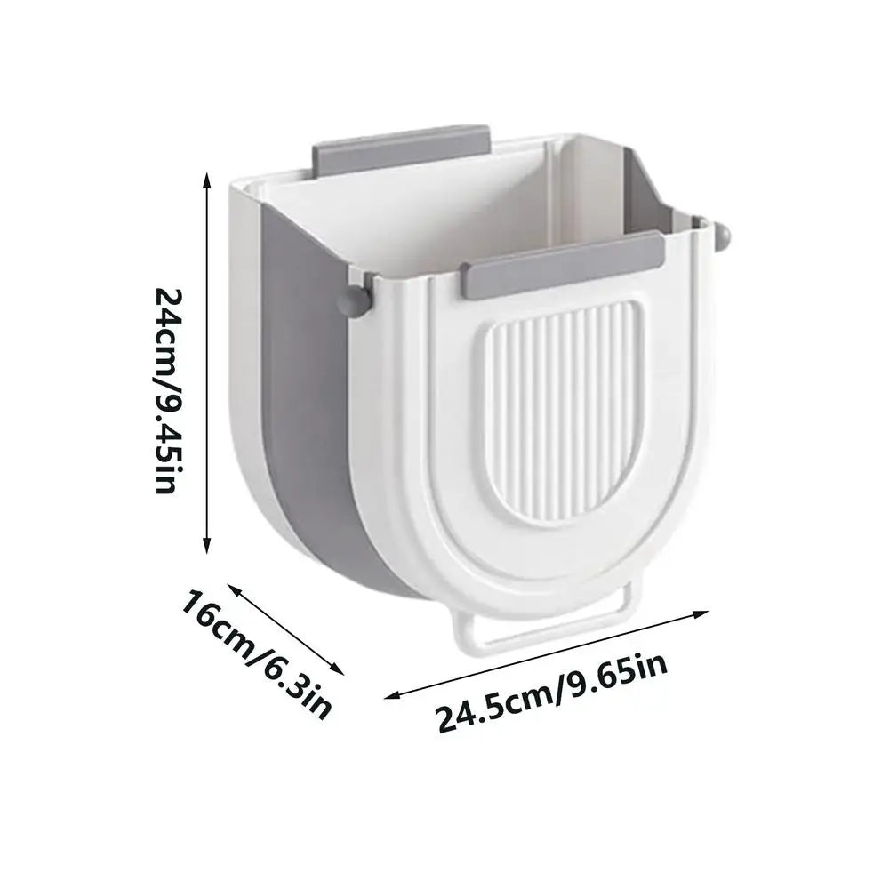 Space-Saving Wall-Mounted Trash Bin with Lid for Small Areas
