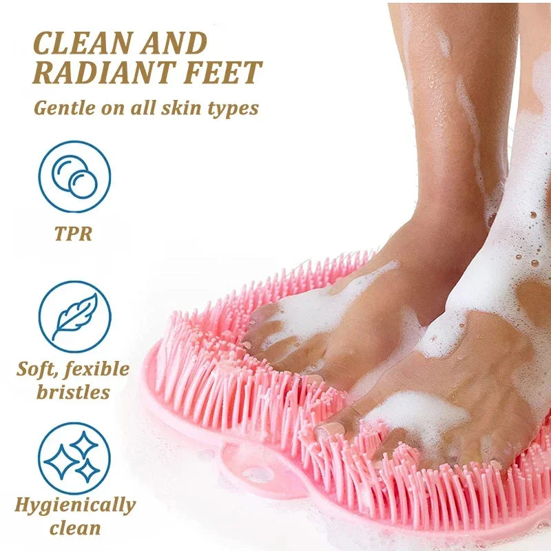 SoleRevive Exfoliating Foot Scrubber Mat with Grip Suction Cups