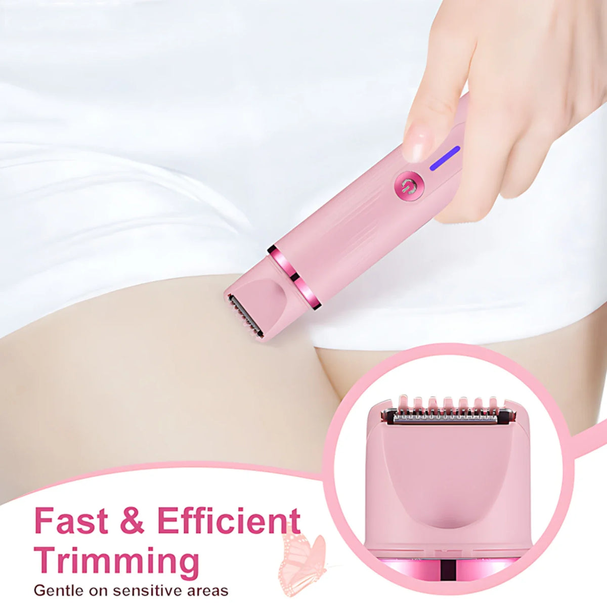 BellaTrim Dual-Head Electric Grooming Kit for Women