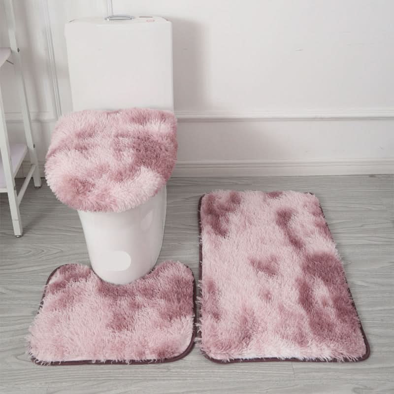 Chic Comfort – Coordinated Toilet Cover and Bath Mat Set