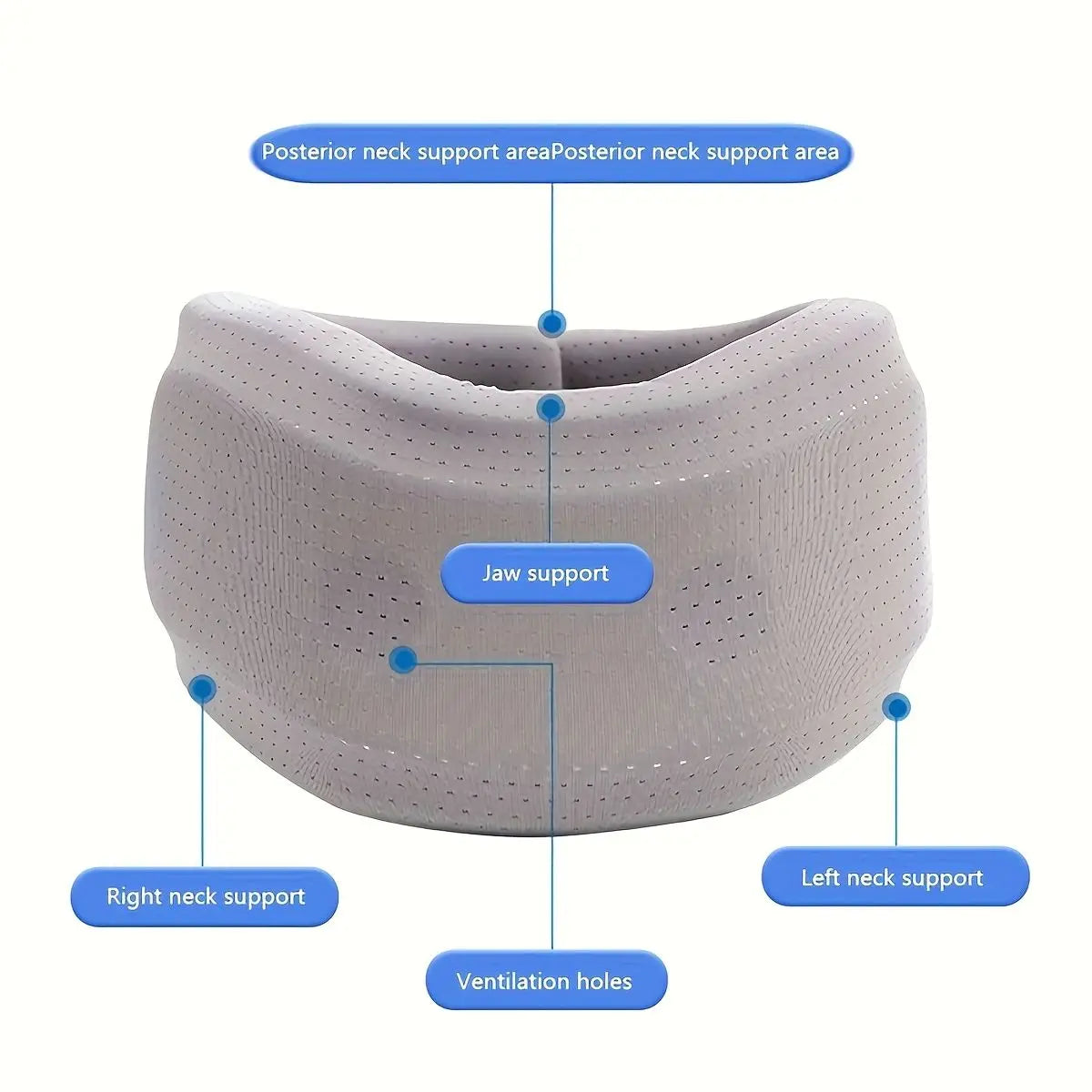 ComfortFlex Adjustable Soft Neck Support – Cushioned Cervical Collar for Relaxed Neck Relief