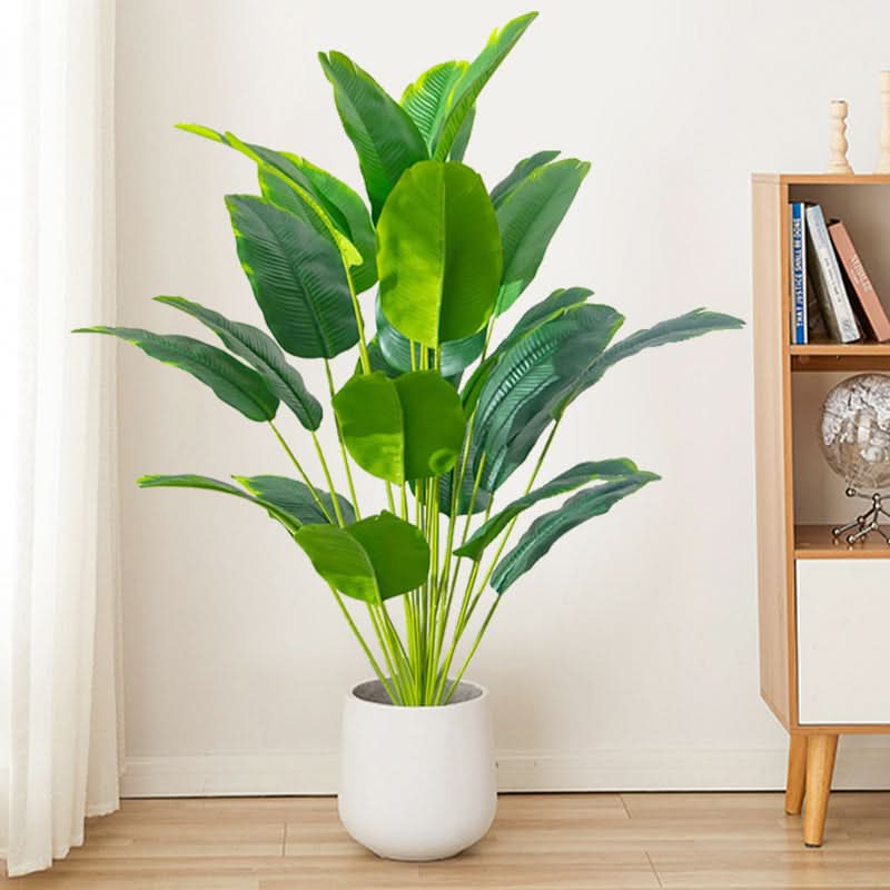 Vibrant Faux Palm Tree for Effortless Home Elegance