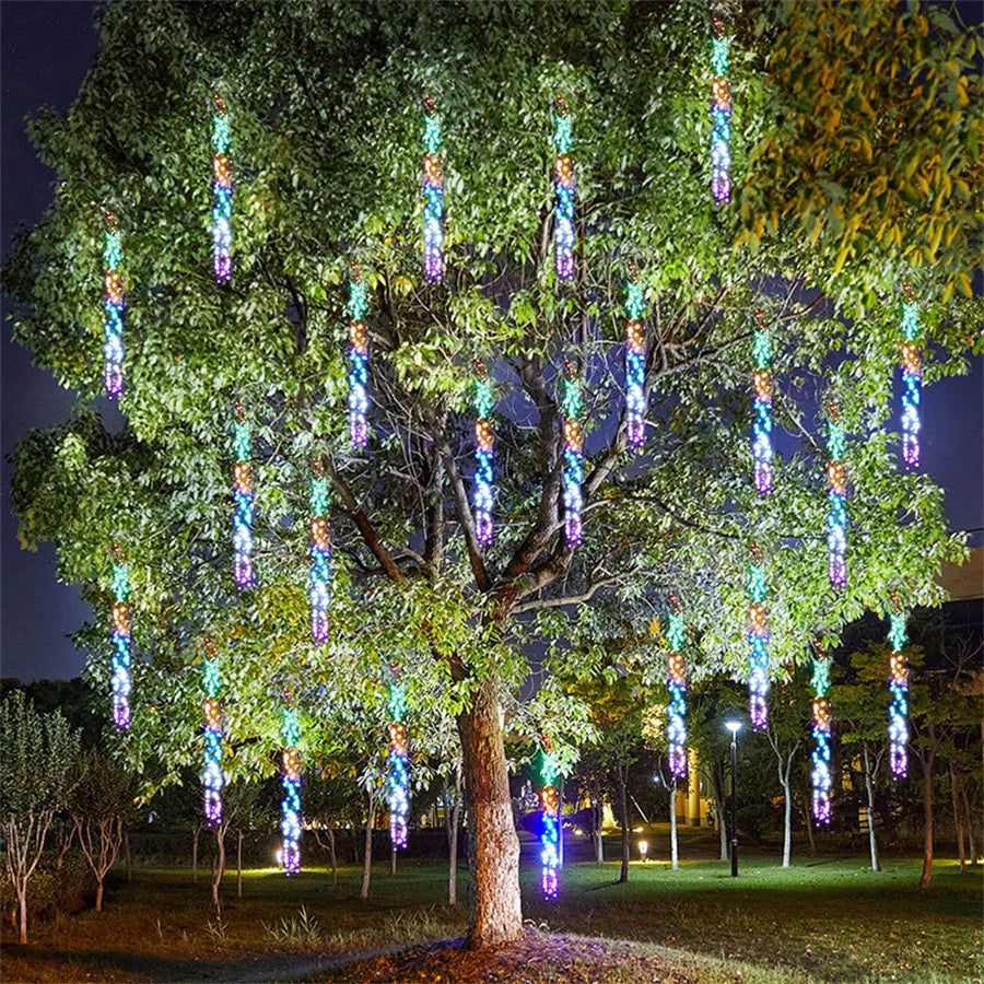 Outdoor LED Meteor Shower Light Display