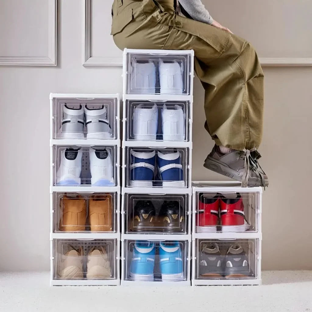ClarityBox – Space-Efficient Shoe Organizer for Stylish Homes