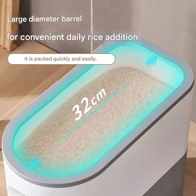 Moisture-Proof and Insect-Resistant Rice Storage Bin for Home Use