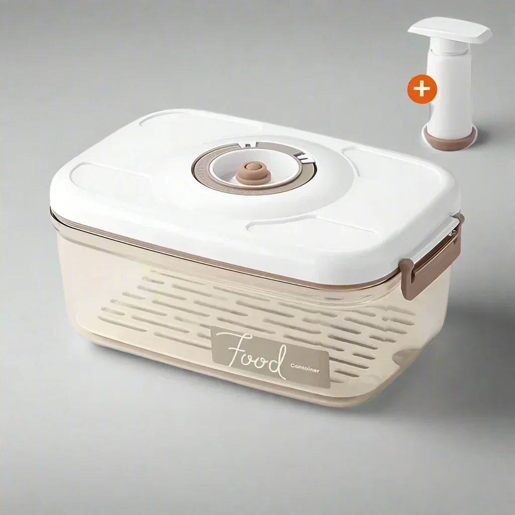Transparent Food Vacuum Storage Container with Hand Pump – Fresh Seal