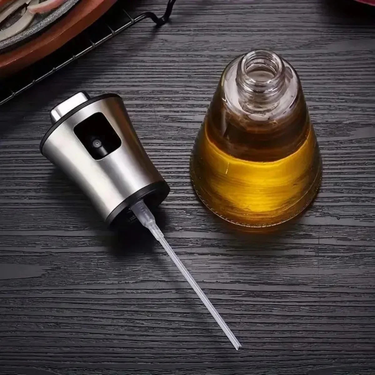 EcoMist Stainless Steel Oil Sprayer – Versatile Refillable Dispenser for Cooking