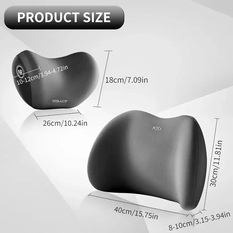 DriveEasy Neck and Lower Back Support Cushion – Ultimate Comfort for Your Car