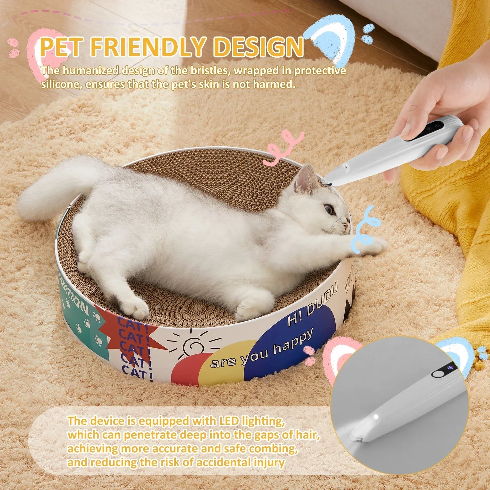 PawPerfect LED Pet Trimmer – Cordless, Quiet & Waterproof Grooming Tool