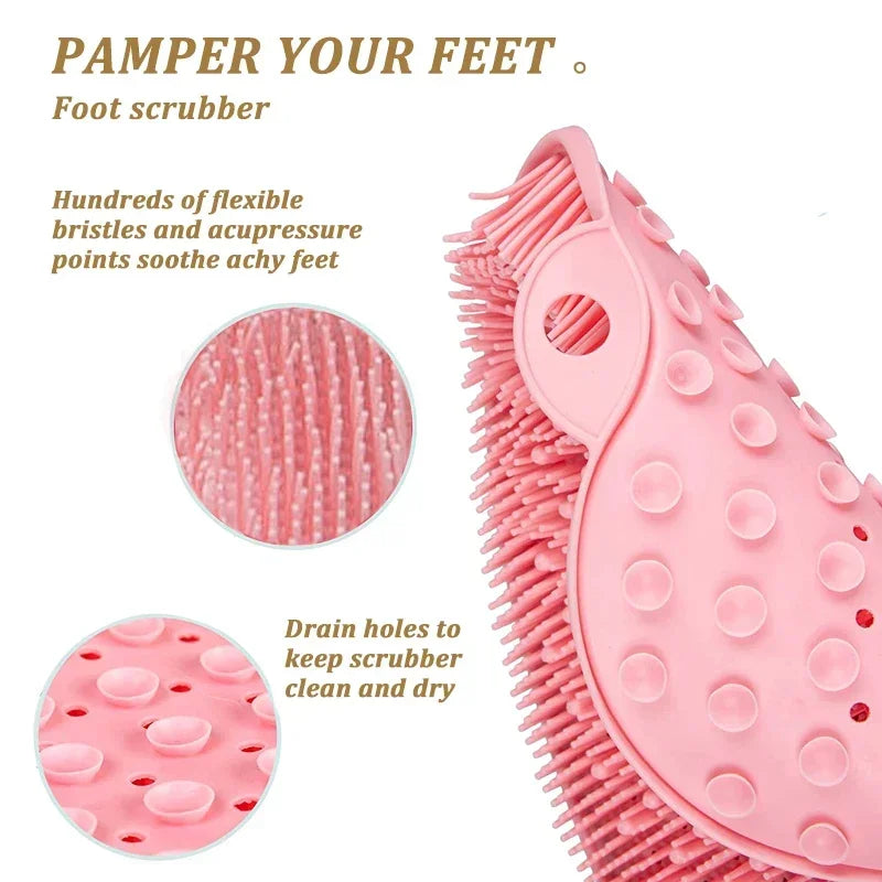 SoleRevive Exfoliating Foot Scrubber Mat with Grip Suction Cups