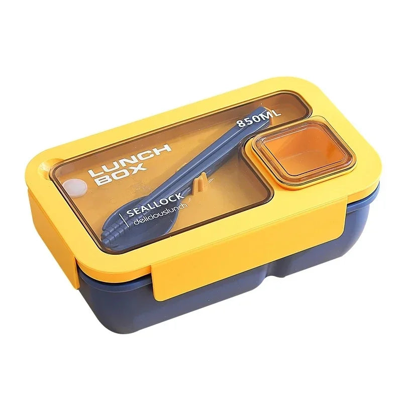 Versatile Lunch Containers – Spill-Resistant with Utensils, Safe for Microwave & Dishwasher