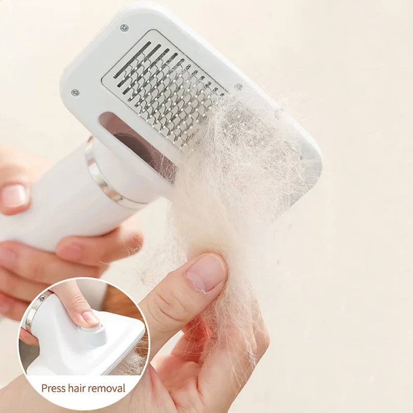 PawEase Dual-Action Pet Dryer & Grooming Brush – Quiet & Efficient
