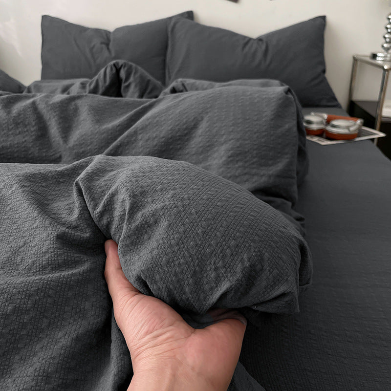 Nocturne Elegance – Jacquard Bedding Set for Bold Bedrooms