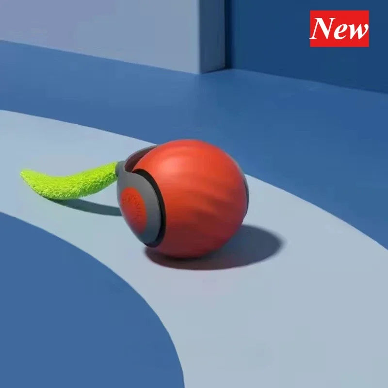 WhiskerChase Automatic Cat Play Ball | Engaging Feather Teaser Toy