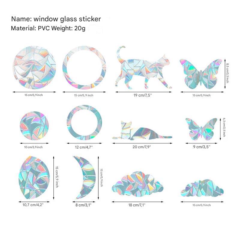 Window Stickers for Sun Catching – Decorative Light Enhancers