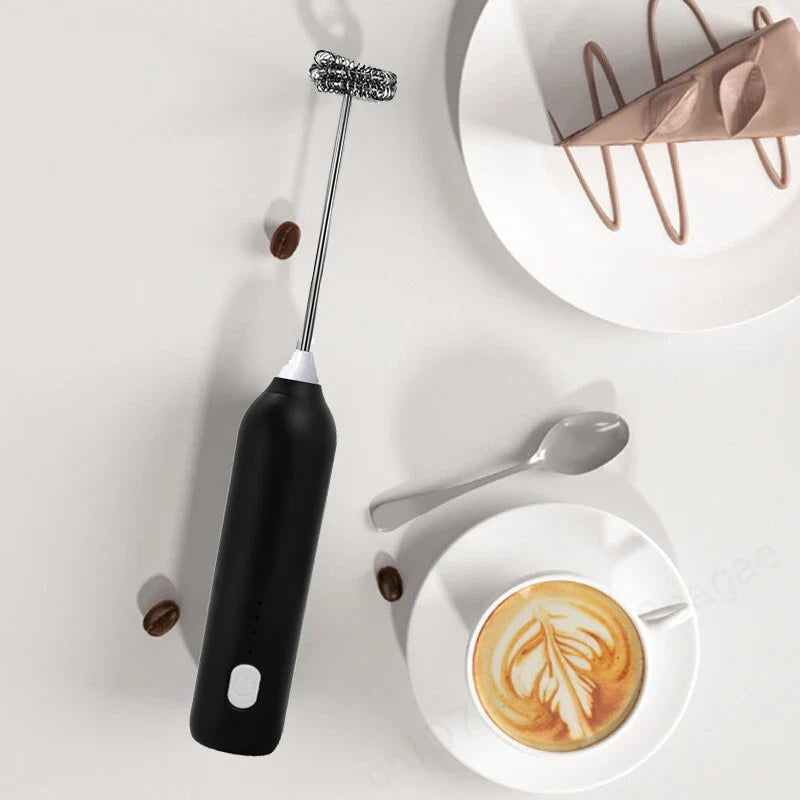 BrewMaster Electric Milk Whisker | USB Rechargeable Frother for Beverages