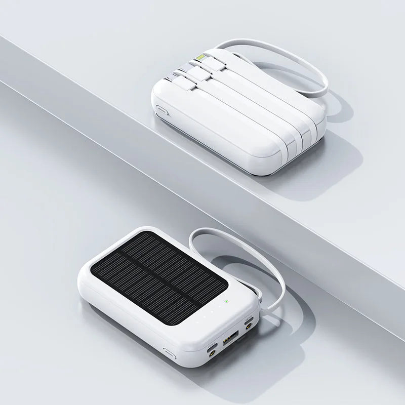 SolarMax 50000mAh Power Bank – Versatile Charger with LED Light & USB-C