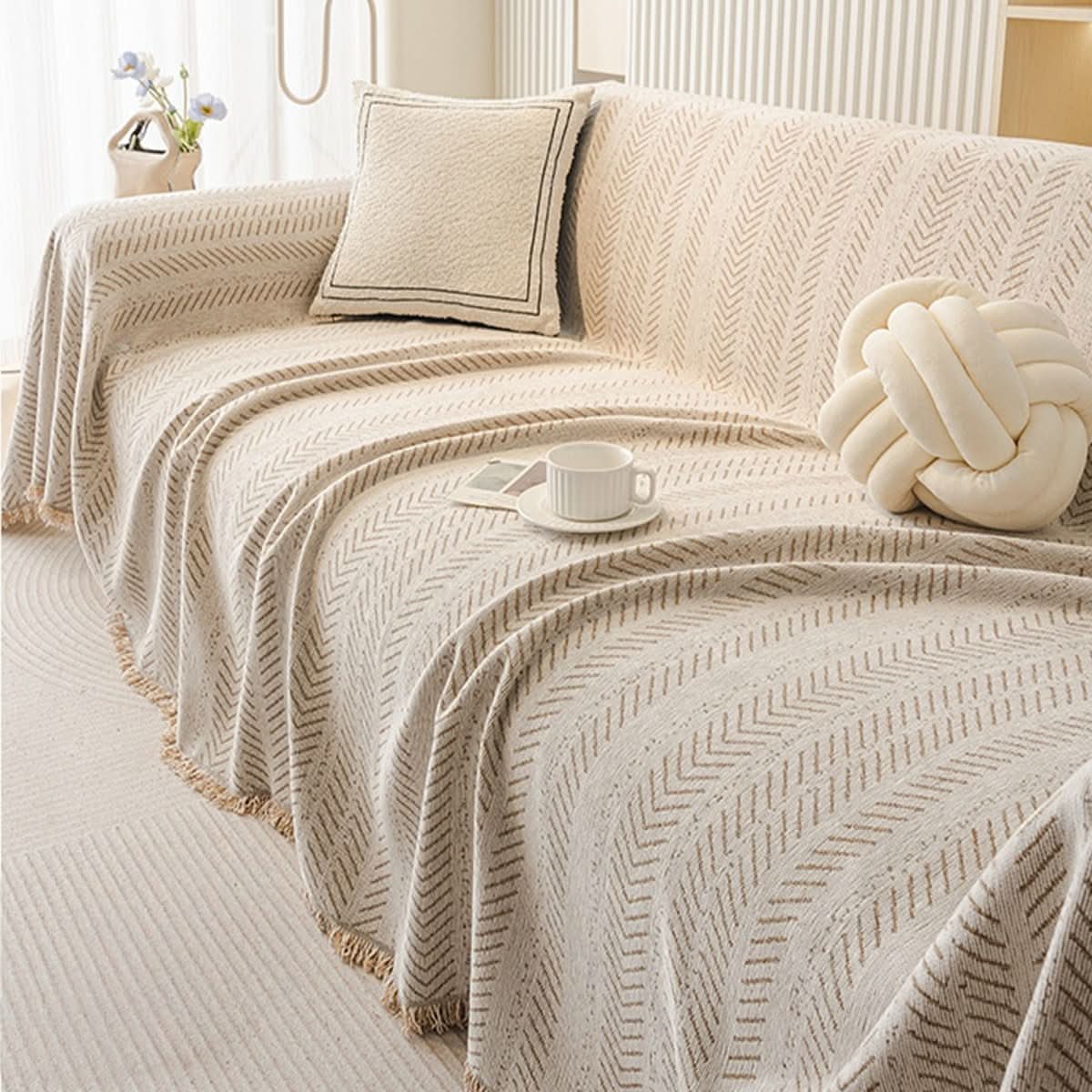 CozyGuard – Plush Chenille Sofa Protector for Everyday Use